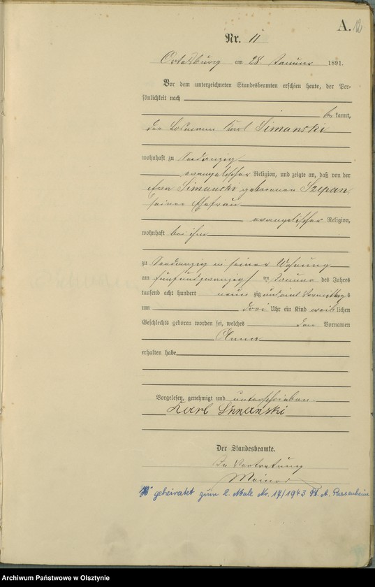 image.from.unit.number "Geburts-Haupt-Register Nr 1 - 99"