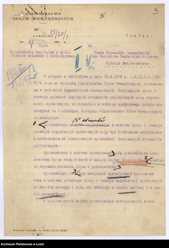 Obraz 7 z jednostki "Sprawozdanie kwartalne z życia polskich związków i stowarzyszeń"