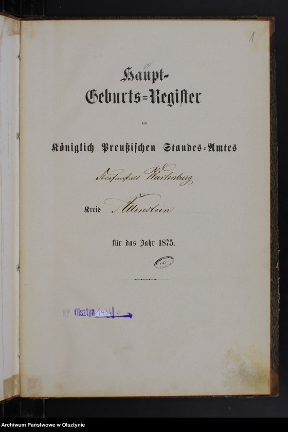 image.from.unit.number "Haupt-Geburts-Register Nr 1 - 2"