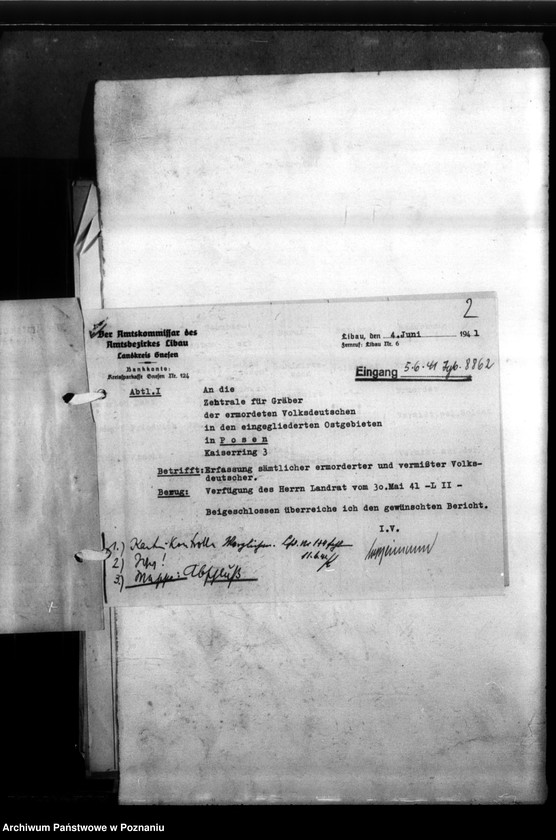 Obraz 6 z jednostki "Kreis Gnesen (Gniezno). Zgłoszenia zmarłych i zaginionych Niemców w 1939 roku"