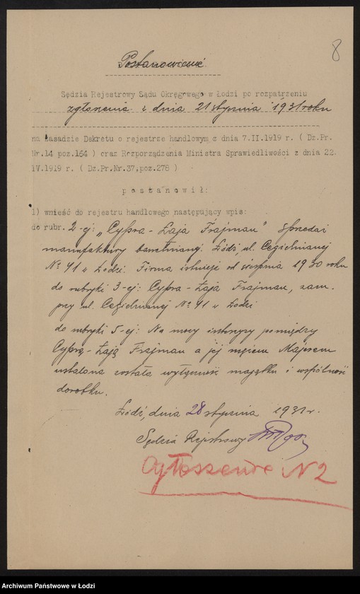 Obraz 10 z jednostki "Cypra Łaja Frajman – sprzedaż manufaktury bawełnianej"