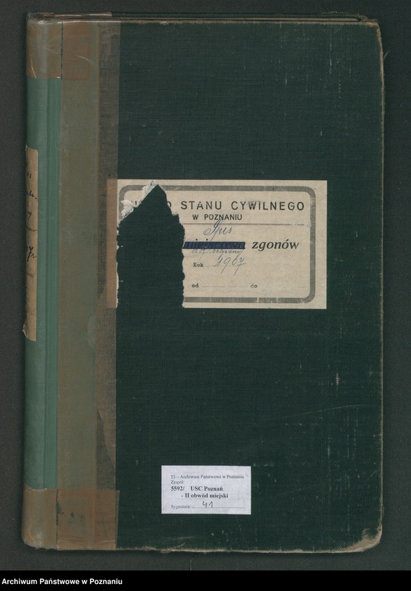 Obraz 2 z jednostki "Spis alfabetyczny zgonów za 1907"