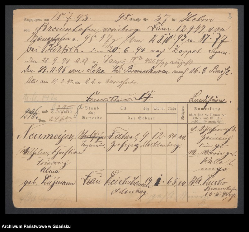 image.from.unit.number "Karty meldunkowe: Neumark - Nickel Jacob"