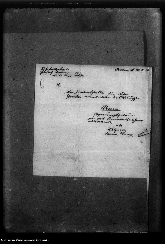 Obraz 10 z jednostki "Schriftwechsel aus verschiedenen Kreisen - w sprawie zmarłych miejscowych Niemców"