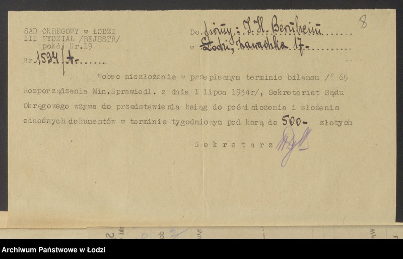 Obraz 10 z jednostki "Israel Hersz Bernheim- sklep owocowy"