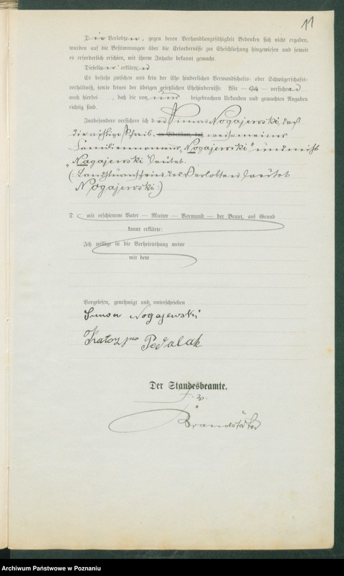 Obraz 13 z jednostki "[Dokumenty dostarczone przez narzeczonych do zawarcia związku małżeńskiego za 1902 rok. Tom III]"