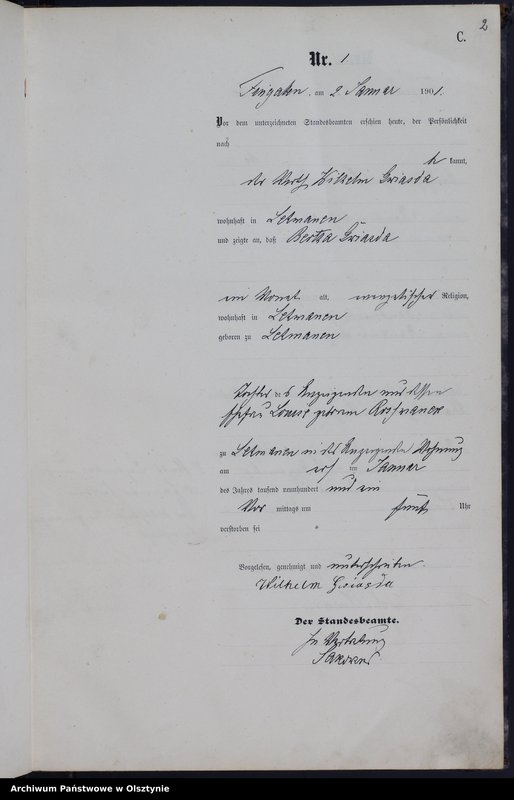 image.from.unit.number "Sterbe-Haupt-Register Nr 1 - 129"