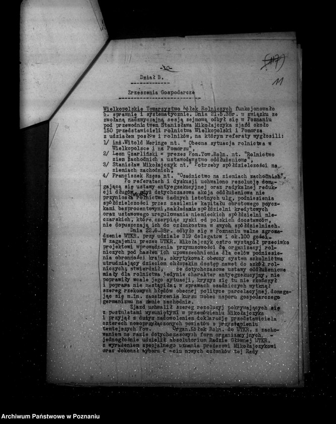 Obraz 15 z jednostki "Sprawozdanie półroczne z życia polskich legalnych stowarzyszeń i związków za okres od 1 kwietnia do 30 września 1938 r."