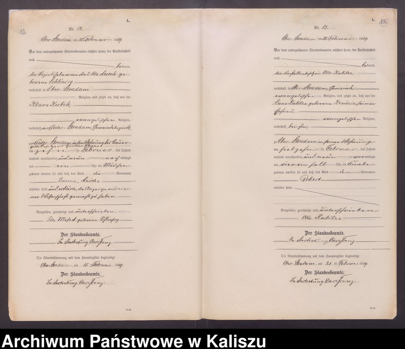 Obraz 10 z jednostki "[Księga urodzeń]"