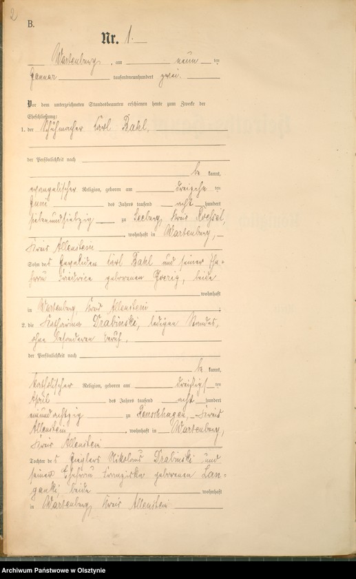 image.from.unit.number "Heiraths-Haupt-Register Nr 1 - 42"