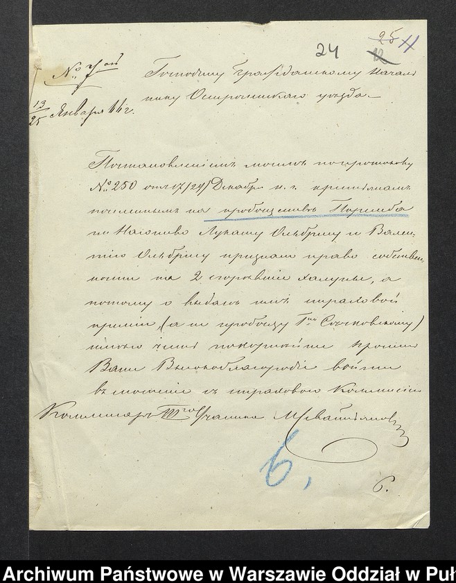 image.from.unit.number "O urządzaniu chłopów wsi Poręba wchodzących w skład własności poduchowej Poręba, gm. Poręba"