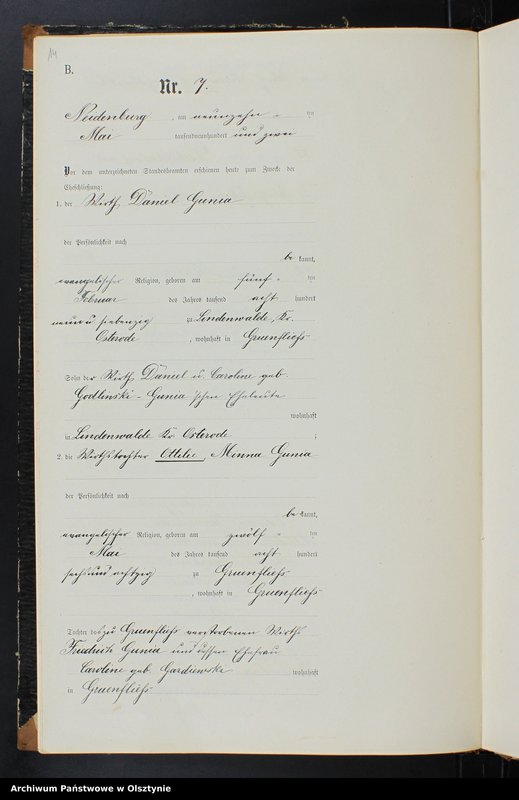 image.from.unit.number "Heiraths-Neben-Register Nr 1 - 33"