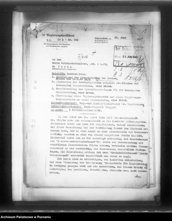 Obraz 5 z jednostki "Korespondencja w sprawie stanowiska urzędów budowlanych, rolnych, wodnych itp."