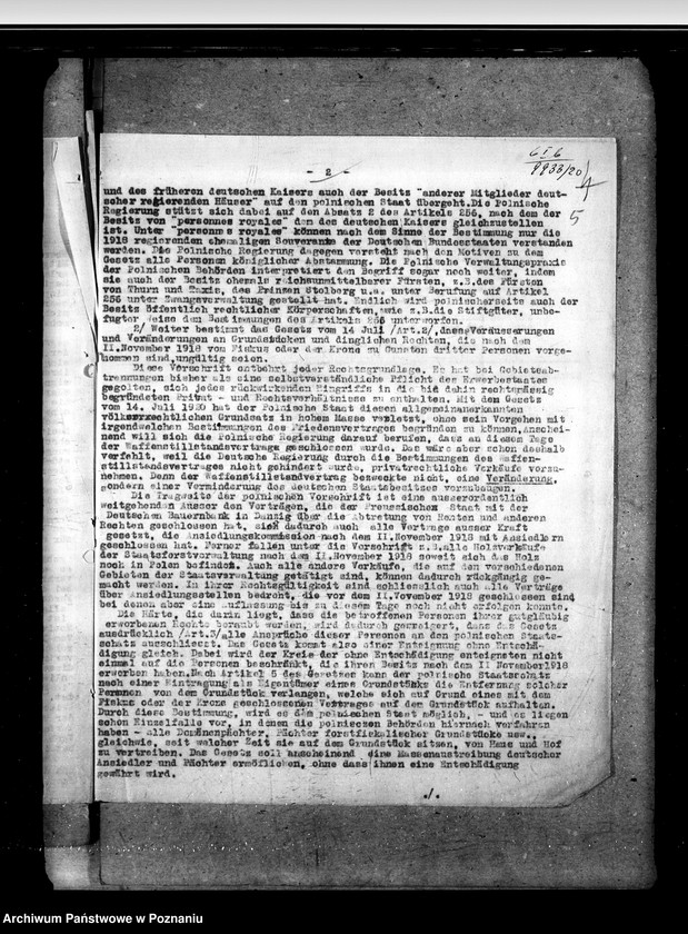 Obraz 10 z jednostki "Sprawy prawne dokumenty, wnioski i korespondencja z Departamentu Sprawiedliwości"