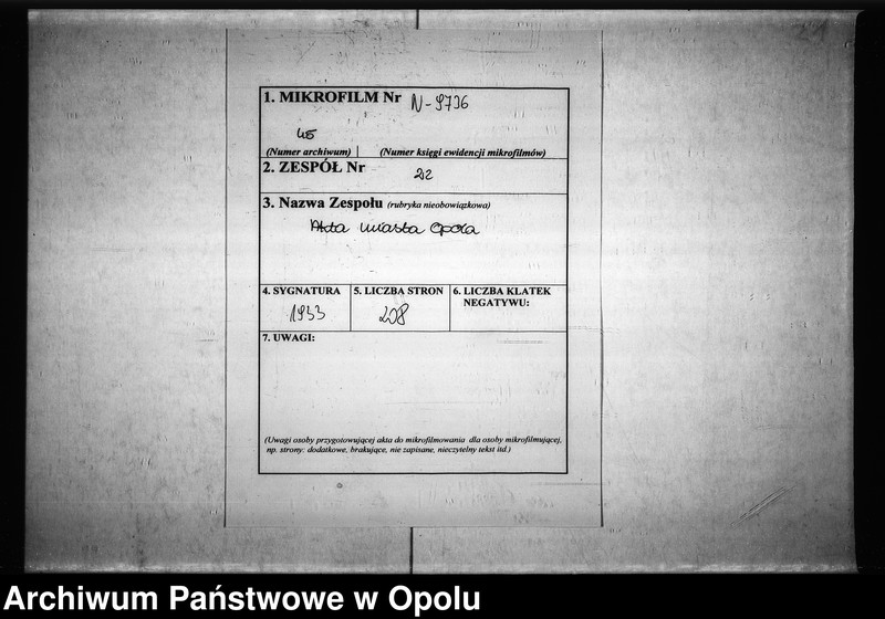 Obraz 2 z jednostki "Acta des Magistrats zu Oppeln betreffend den projektirten Bau eines Ringziegelofens auf Oberschale"