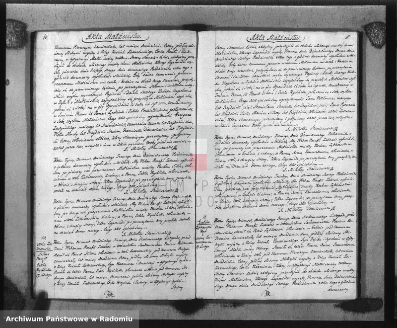image.from.unit.number "Akta Stanu Cywilnego Parafii Zakrzów Małżeństw, Urodzeń i Zejścia na Rok 1823"