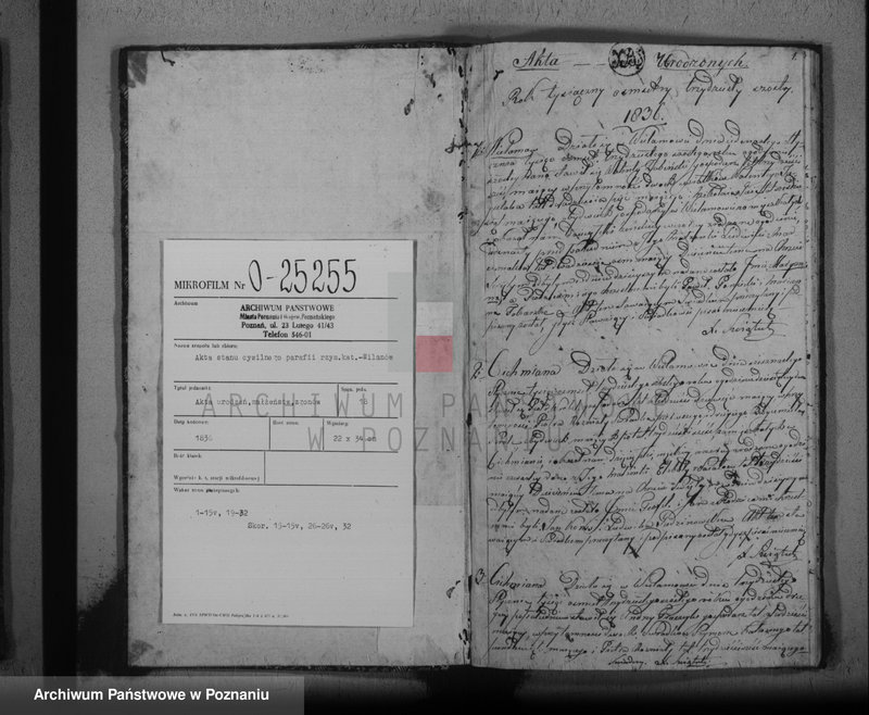 image.from.unit.number "Akta urodzeń, małżeństw i zejścia"