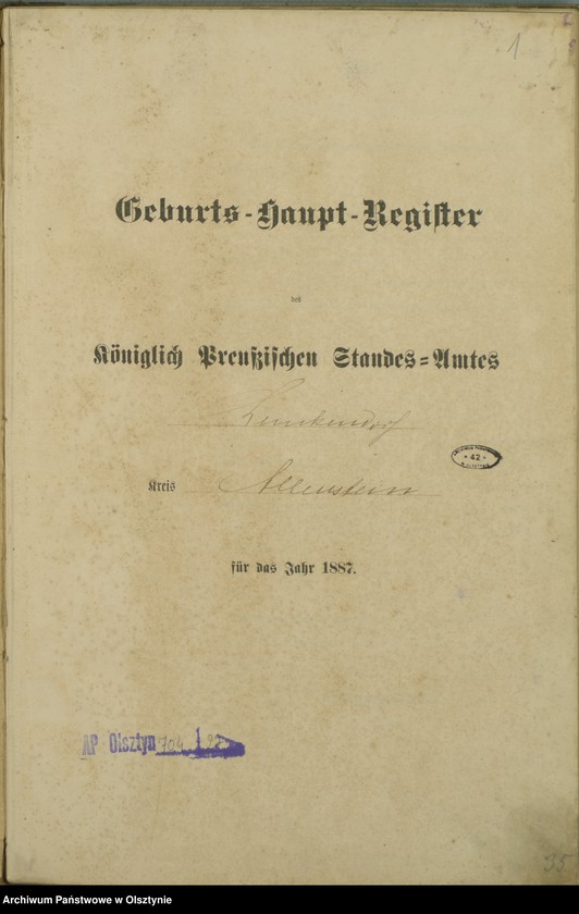 image.from.unit.number "Geburts-Haupt-Register Nr 1 - 134"