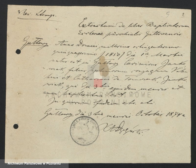 image.from.unit.number "Acta betreffend die Sammel Akten für die von den verlobten beizubringenden Urkunden und Konsenserklärungen, für die Aufgebotscheinigungen und Dispensation [...] von 1874 bis 1876"