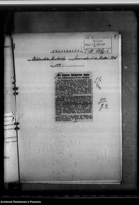 Obraz 13 z jednostki "Wasserzähler. Wasserverluste. Länderanteil an der Jagdscheinge bühr. Ausgleichszuschlag bei Lebendvieh und Ausgleichsabgabe auf frisches Fleisch"