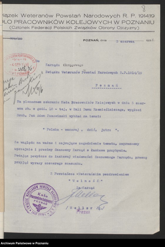 image.from.unit.number "Akta Koła Pracowników Kolejowych w Poznaniu."