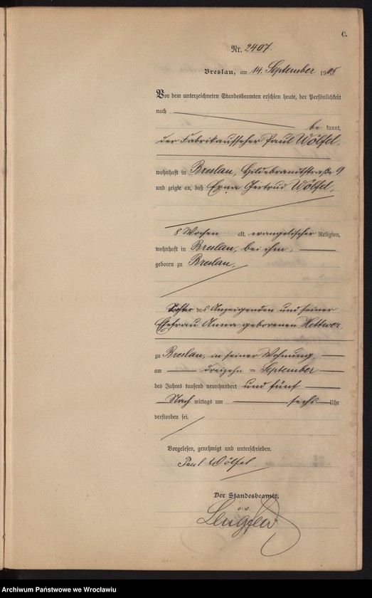 image.from.unit.number "Sterbe-Haupt-Register Breslau I 1905 Band 7"