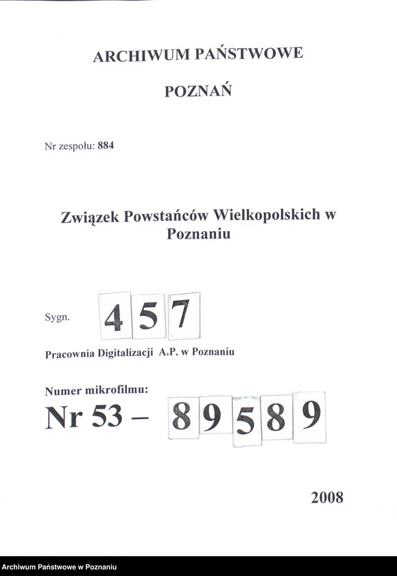 Obraz 1 z jednostki "Obchody uroczystości 3 Maja 1919 r. w Poznaniu. Członkowie Towarzystwa Powstańców i Wojowników w Ostrowie 3 Maja 1927. K. Greger 1918 - 1919."