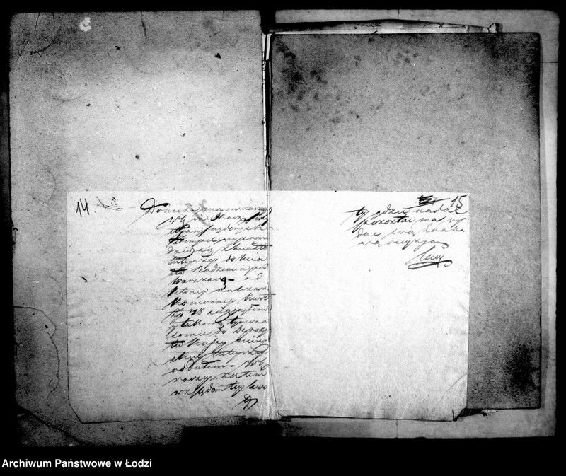 Obraz 14 z jednostki "Akta tyczące się wyprowadzania się fabrykantów"