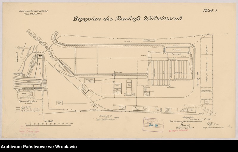 image.from.unit.number "Lageplan des Banhofs Wilhelmsruh.Blatt 1. Uebersichtsplan"