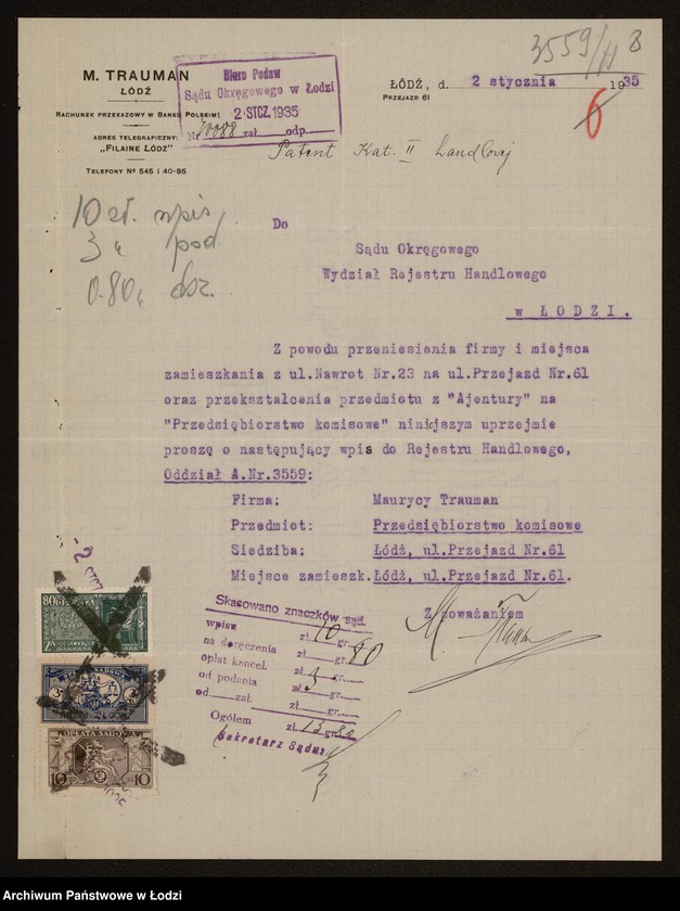 Obraz 10 z jednostki "Maurycy Trauman - ajentura"