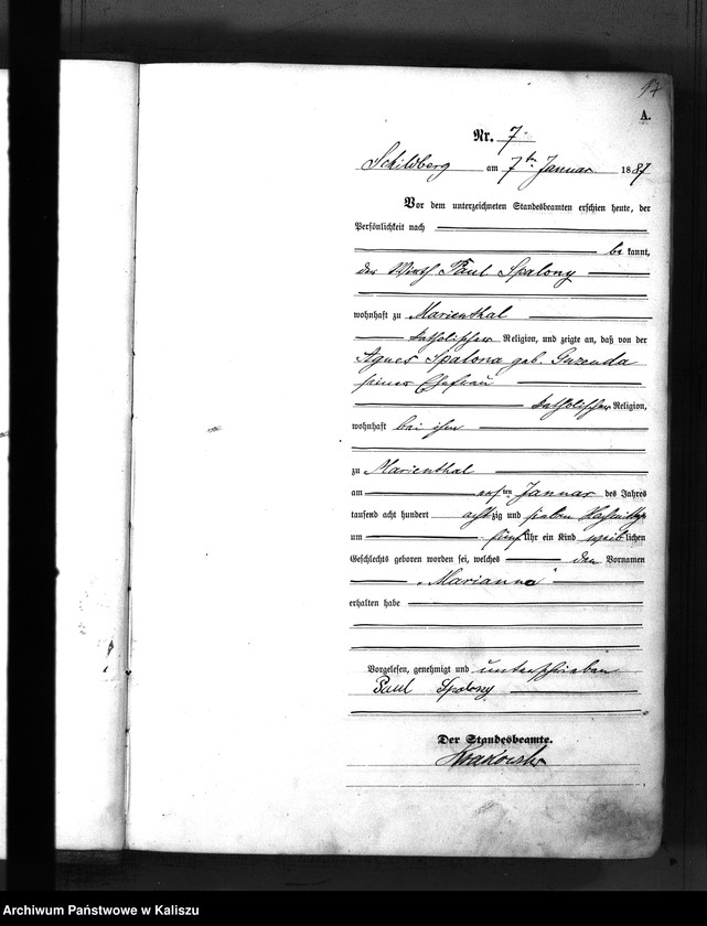 Obraz 10 z jednostki "[Księga urodzeń]"