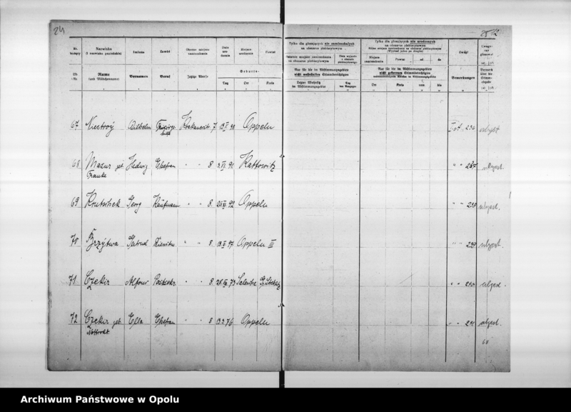 Obraz 17 z jednostki "2. Wahlbezirk Wahllokal: Altes Kreisgericht Krakauerstr[asse] 32."