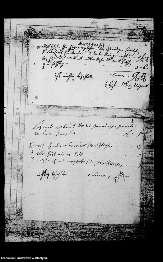 image.from.unit.number "/Schmiede-, Schlosser- u. a. Rechnungen für die Witwe Louisa Maria Gfin Lehndorff geb. v. Wallenrodt/"