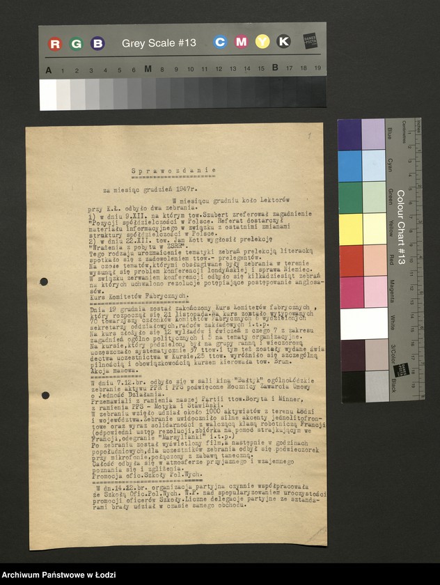 Obraz 2 z jednostki "Koło prelegentów i lektorów przy KŁ; [sprawozdania z działalności, wykazy]"