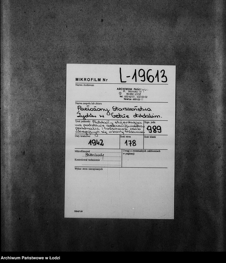 Obraz 2 z jednostki "[Korespondencja w sprawach zagubienia dokumentów tożsamości]"