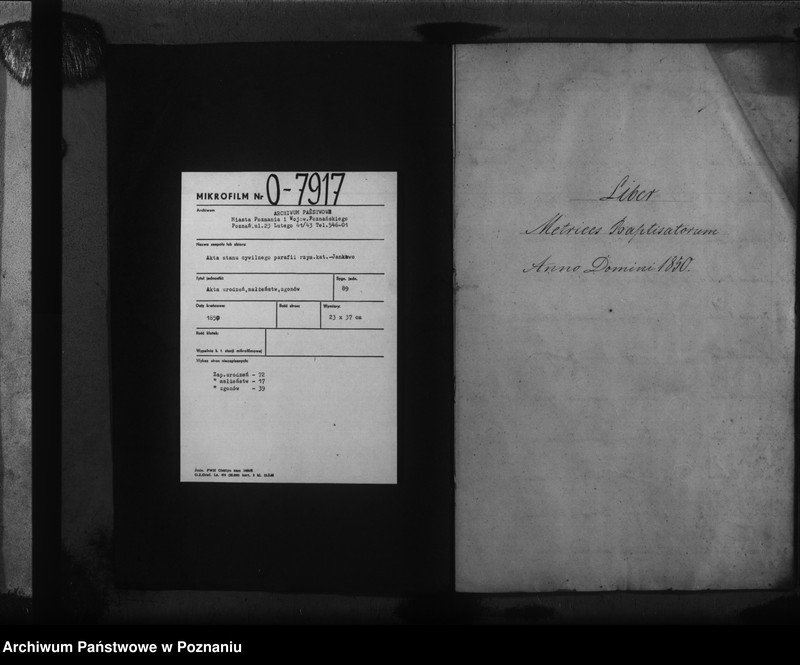 Obraz 3 z jednostki "Liber baptisatorum, copulatorum, mortuorum"