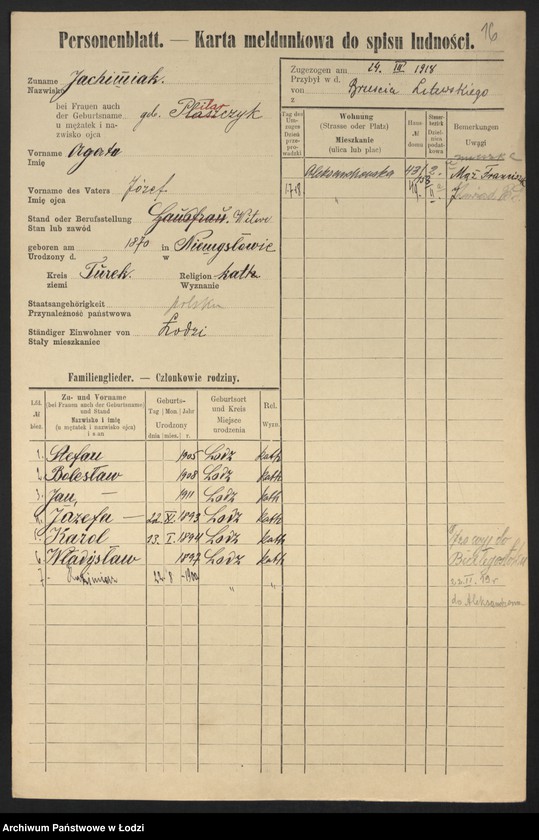 image.from.unit.number "[Spis ludności Łodzi] Joachimek - Joskoszek"