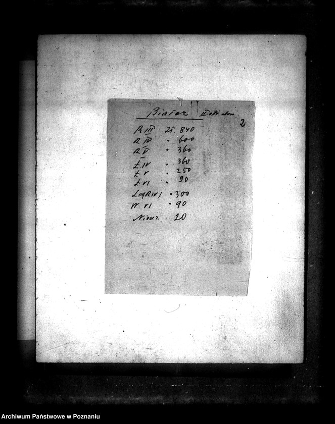 Obraz 6 z jednostki "Operat szacunkowy /parcelowanego majątku Białcz i Chrzypsko powiatu międzychodzkiego"