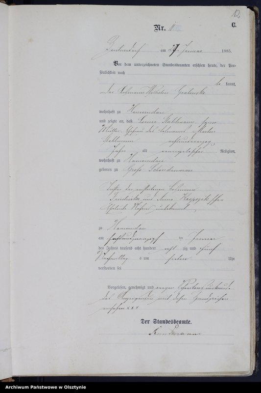 image.from.unit.number "Sterbe-Haupt-Register Nr 1 - 253"