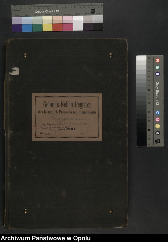 image.from.unit.number "Geburts-Neben-Register Standesamts Langenau pro 1901"