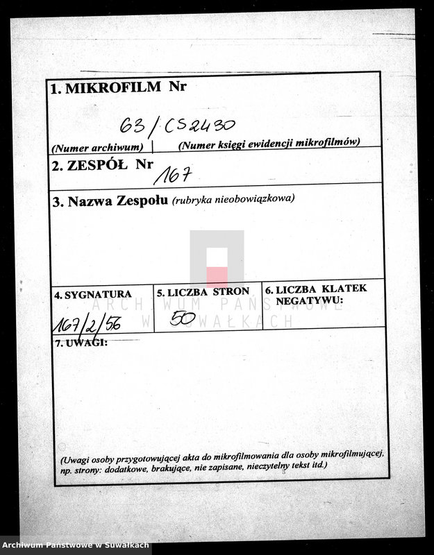 image.from.unit.number "[Dokumenty do akt małżeństw wyznania rzymskokatolickiego parafii w Wigrach]"
