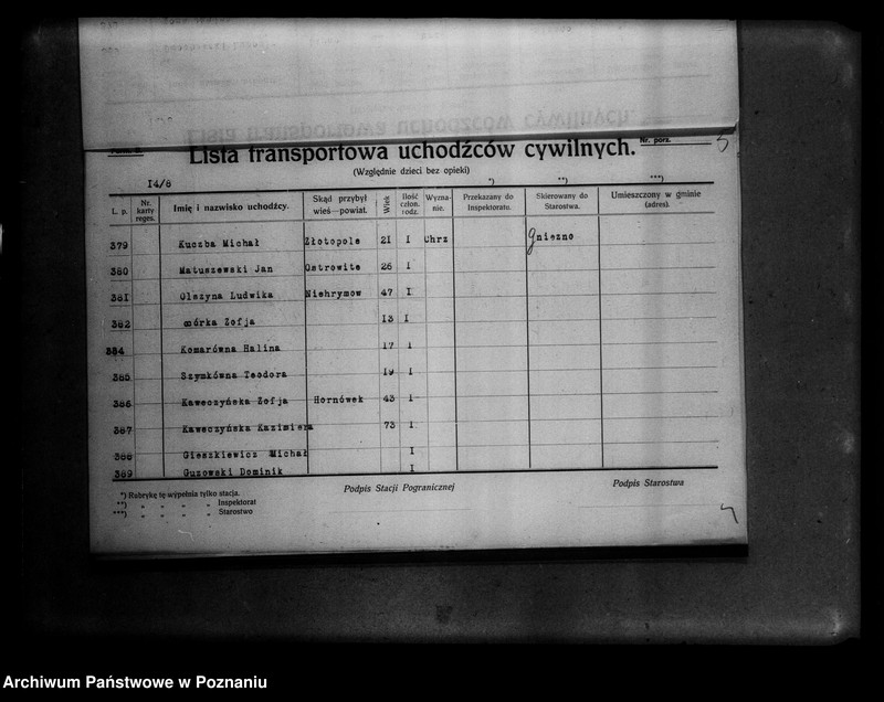 Obraz 9 z jednostki "Lista uchodźców cywilnych."
