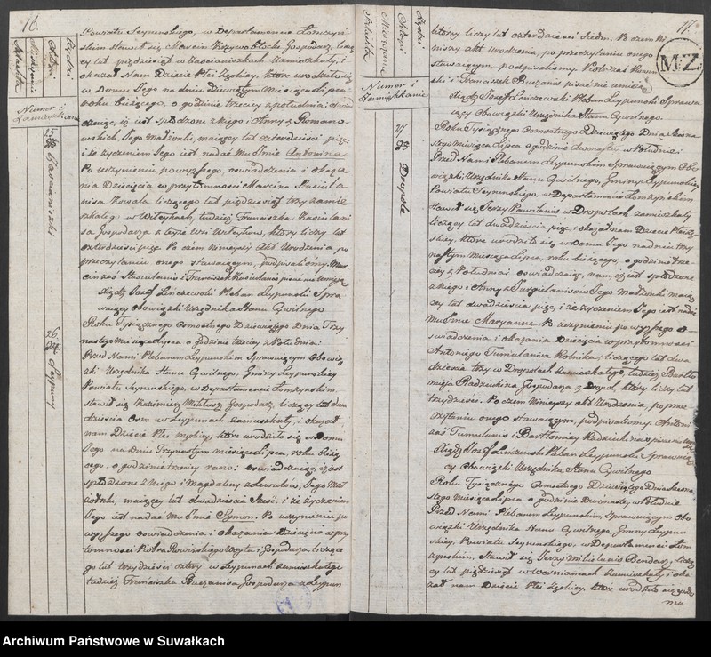 image.from.unit.number "Akta Urodzenia Gminy Leypuńskiej 1 Maja 1809 Roku."