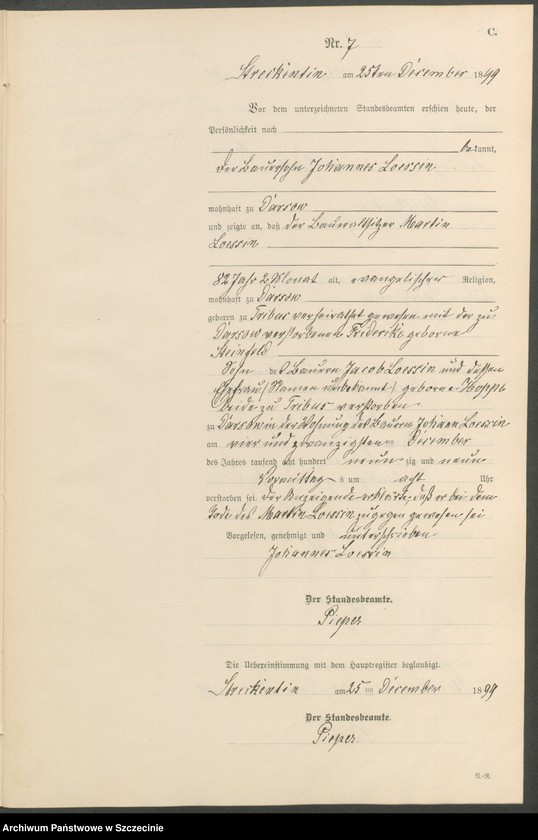 Obraz 10 z jednostki "Sterbe-Register (Neben-Register)"