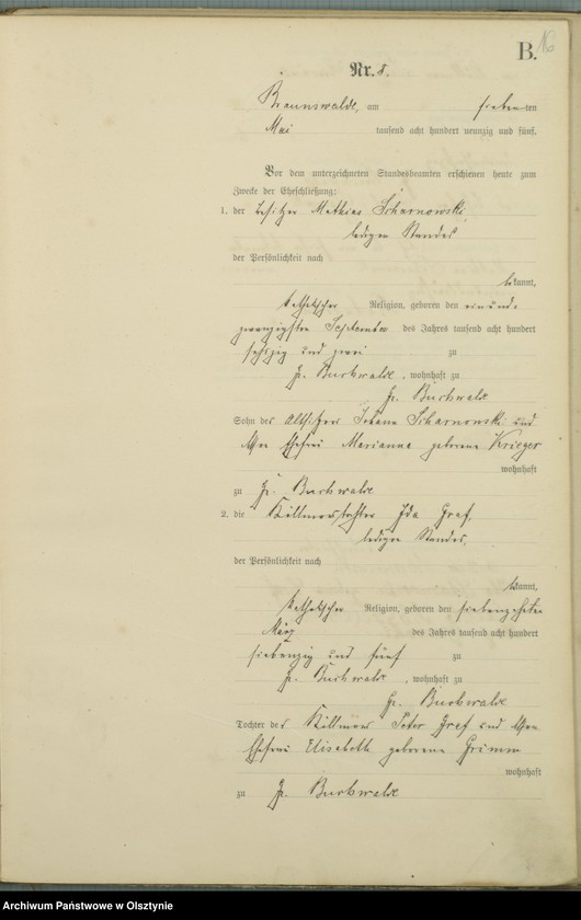 image.from.unit.number "Heiraths-Haupt-Register Nr 1 - 21"