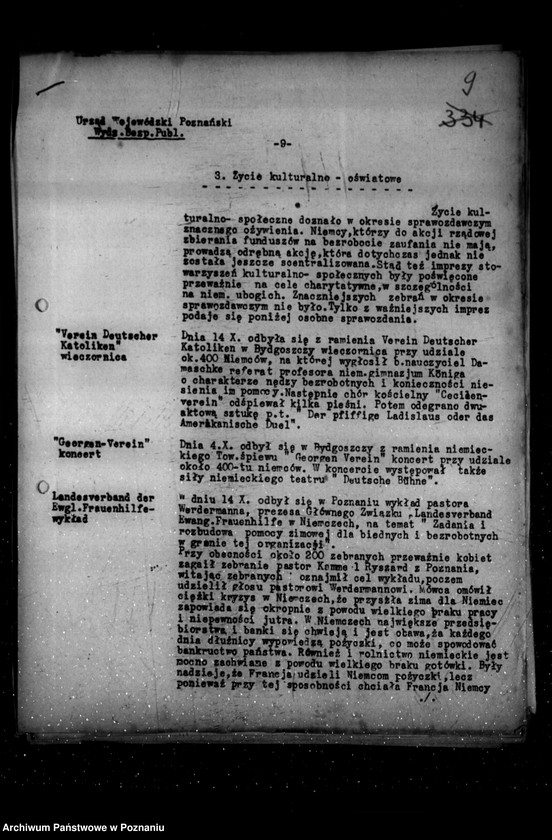 Obraz 13 z jednostki "Sprawozdania sytuacyjne z życia mniejszości narodowych za miesiące październik, listopad, grudzień 1931 r."