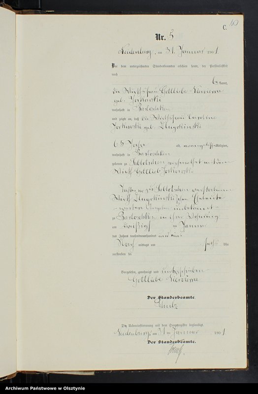 image.from.unit.number "Sterbe-Neben-Register Nr 1 - 83"