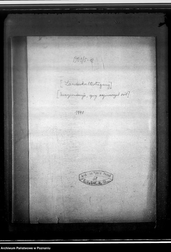 Obraz 4 z jednostki "Landeskulturtagung- korespondencja, spisy zaproszonych osób"