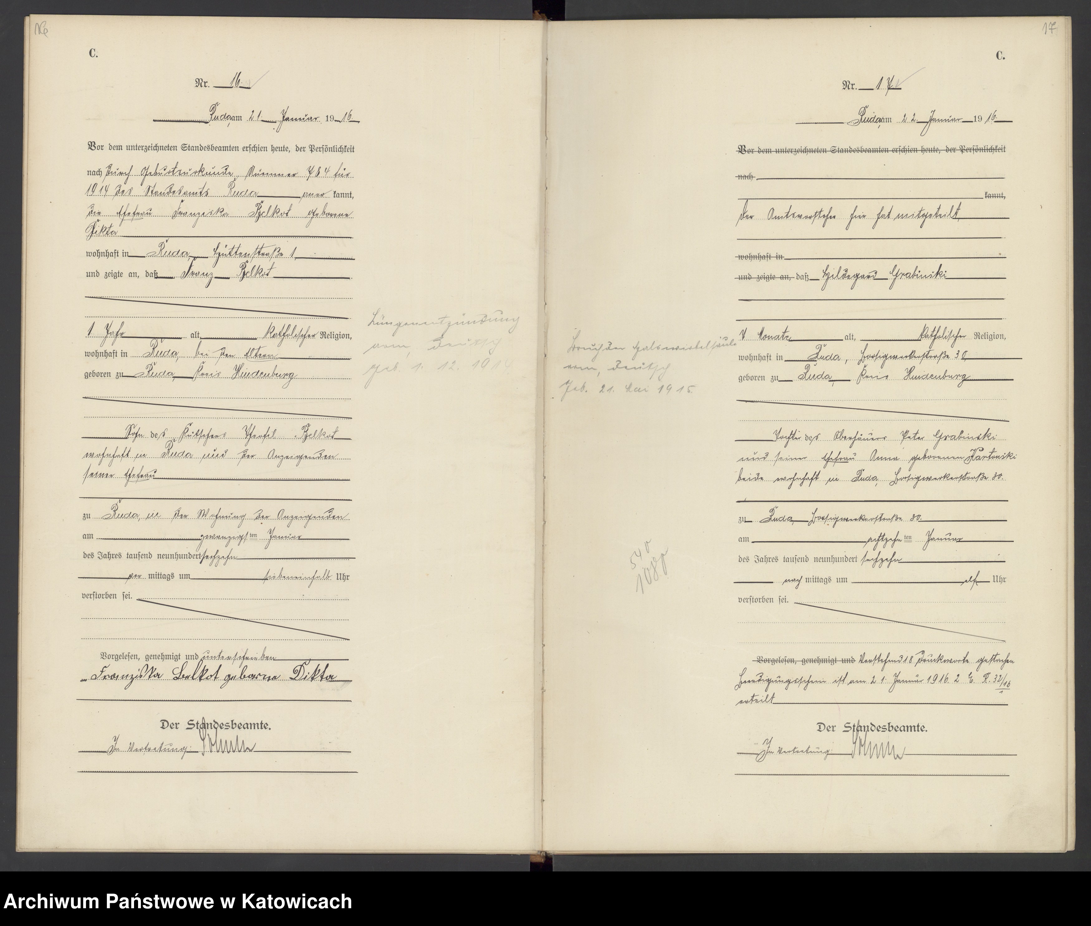 Skan z jednostki: Księga zgonów nr 1 – 434