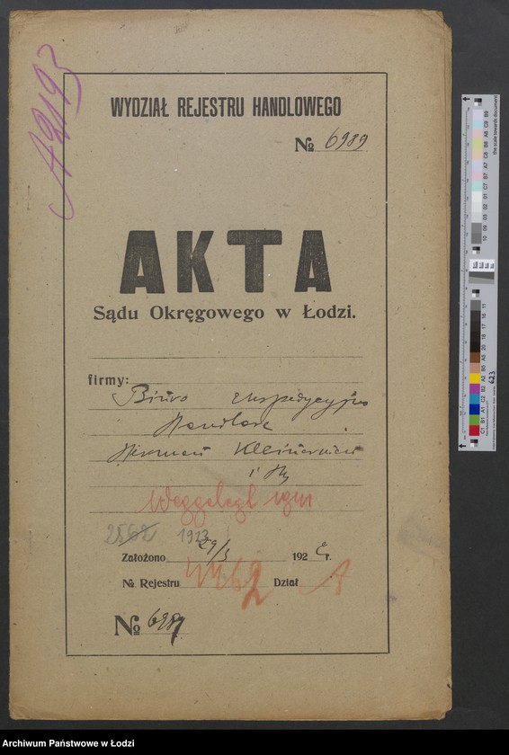 Obraz 2 z jednostki "Herman Kleinerman- biuro ekspedycyjno-handlowe"